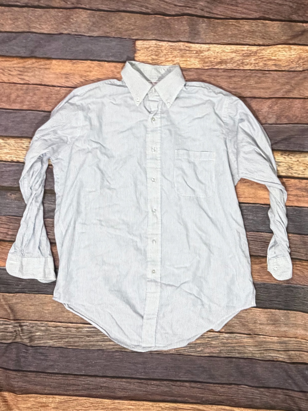 Brooks Brothers Striped Button-Down Men's Preppy Dress Shirt